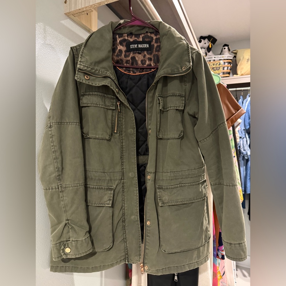 Steve Madden Olive Green Utility Jacket